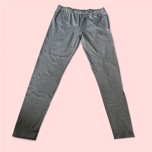 5x$25 NWOT Falls Creek Heather Gray Lounge Leggings with Velour, 14-16